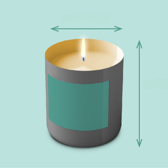 Candle label size guide blog link box