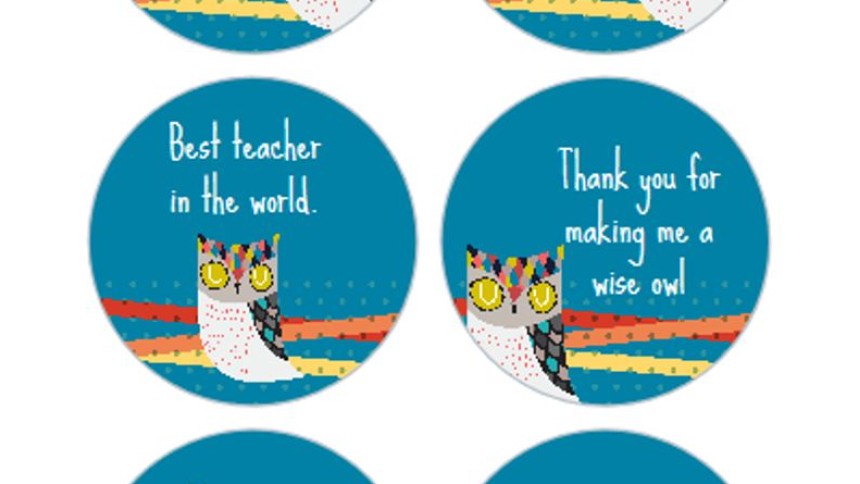 Avery thank you stickers for teachers