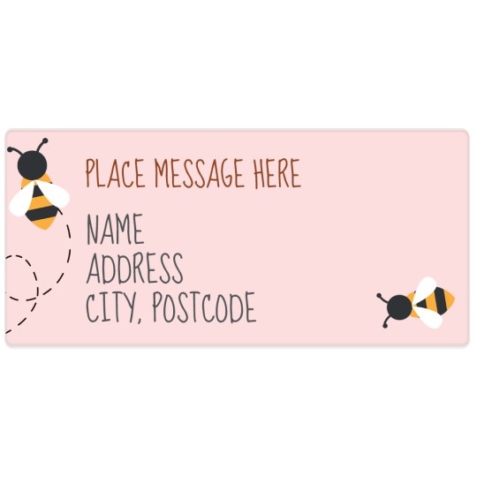 Avery Return Address Template with Bee Design