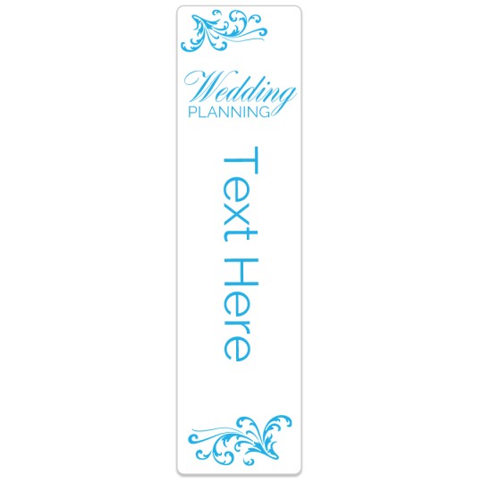 Avery Filing Label Template with a blue flourish