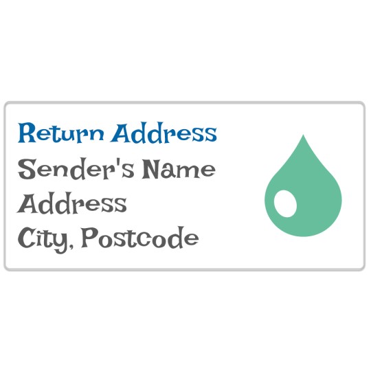 Avery Return Address Label template for Beauty Company