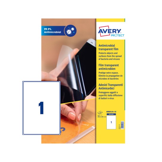AM001A4-10_Avery Antimicrobial Film Surface Protection
