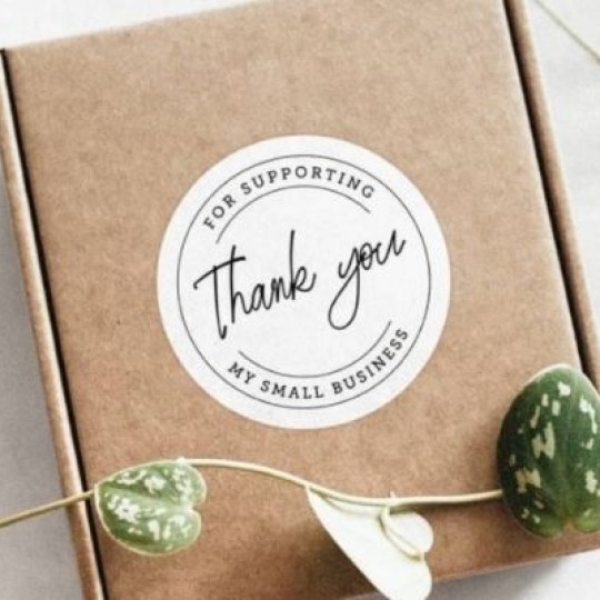 Small business thank you sticker