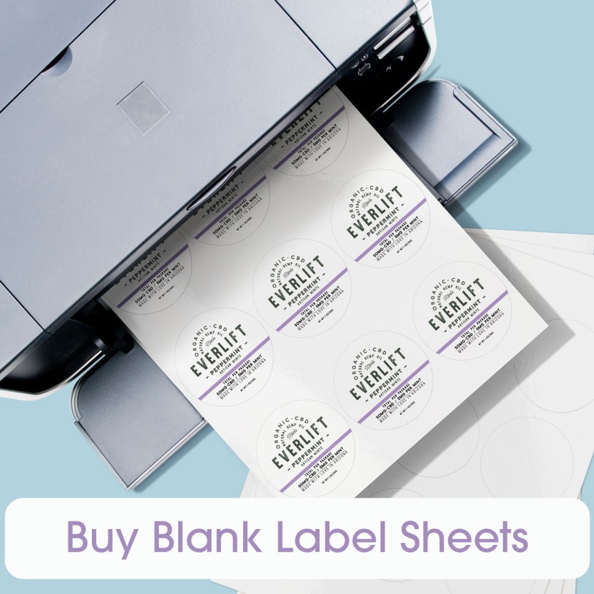 Buy blank glossy label sheets from Avery