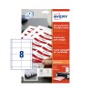 Avery L4728-20 Micro perforated Printable Inserts