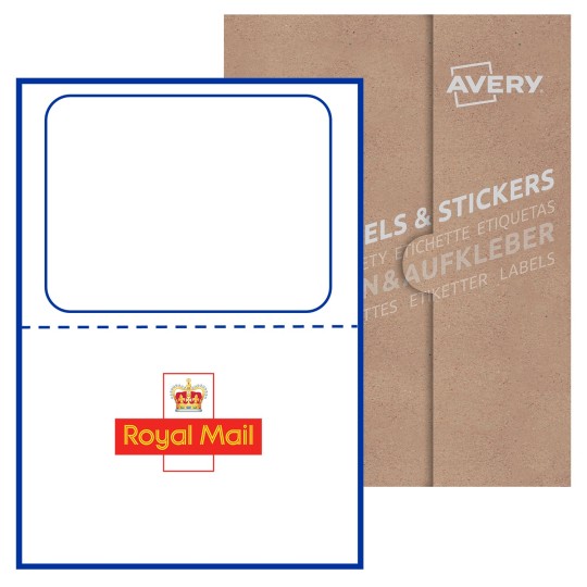 164x120mm Rectangle Avery Integrated Blank Label