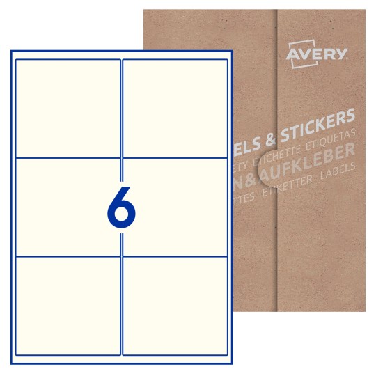 Blank Labels Rectangle 99x93mm