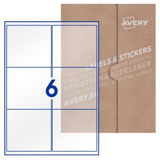 Blank Labels Rectangle 99x93mm