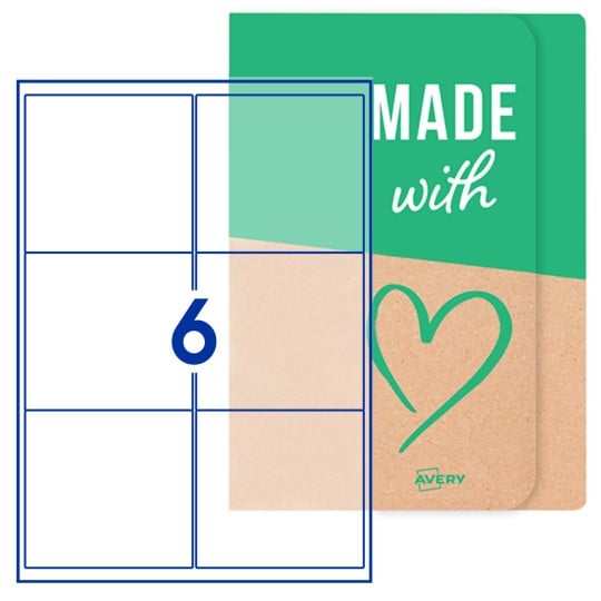 Blank Labels Rectangle 99x93mm