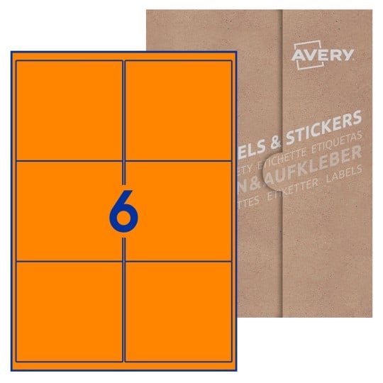 Blank Labels Rectangle 99x93mm