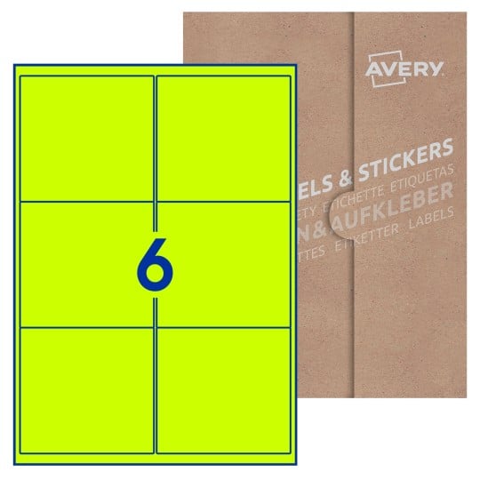Blank Labels Rectangle 99x93mm