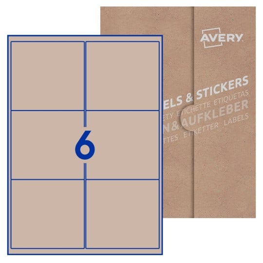 Blank Labels Rectangle 99x93mm