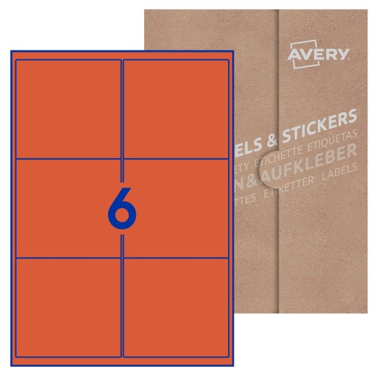 Blank Labels Rectangle 99x93mm