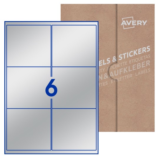 Blank Labels Rectangle 99x93mm
