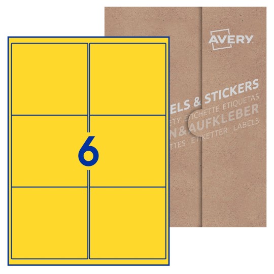 Blank Labels Rectangle 99x93mm
