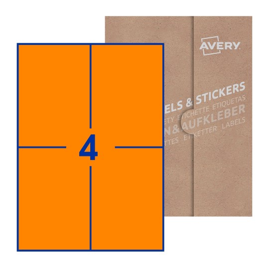 Rectangle Labels - 105 x 148mm Rectangle, Avery Blank Labels