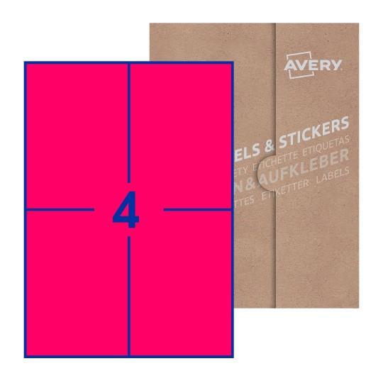 Rectangle Labels - 105 x 148mm Rectangle, Avery Blank Labels