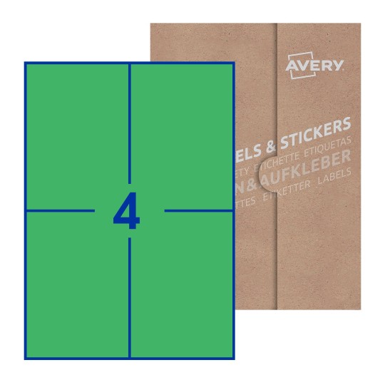 Rectangle Labels - 105 x 148mm Rectangle, Avery Blank Labels