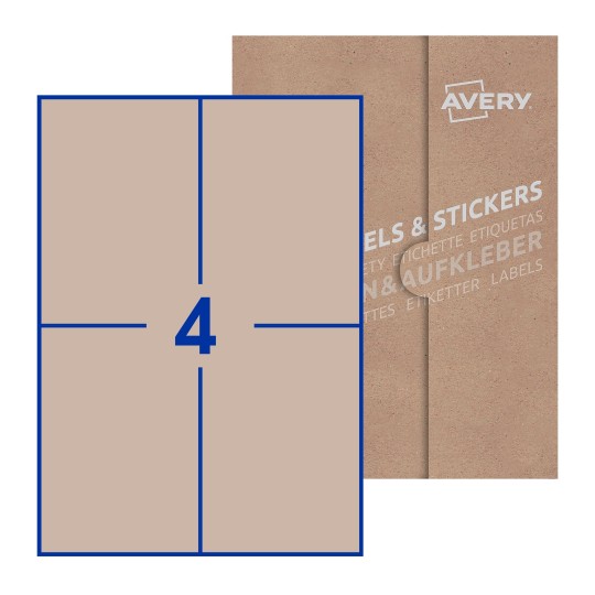 Rectangle Labels - 105 x 148mm Rectangle, Avery Blank Labels