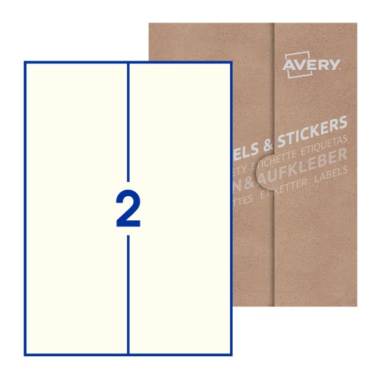 Rectangle Labels - 105 x 297mm Rectangle, Avery Blank Labels