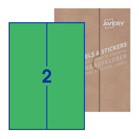 Rectangle Labels - 105 x 297mm Rectangle, Avery Blank Labels