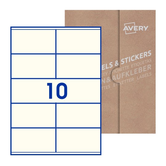 Rectangle Labels - 105 x 57mm Rectangle, Avery Blank Labels
