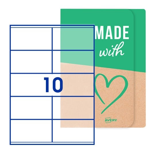 Rectangle Labels - 105 x 57mm Rectangle, Avery Blank Labels