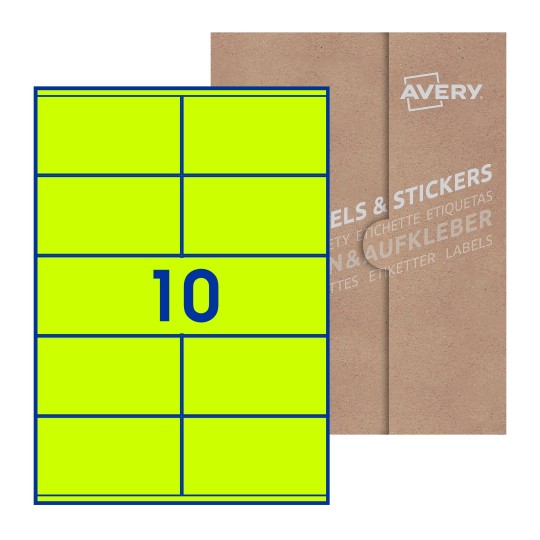 Rectangle Labels - 105 x 57mm Rectangle, Avery Blank Labels