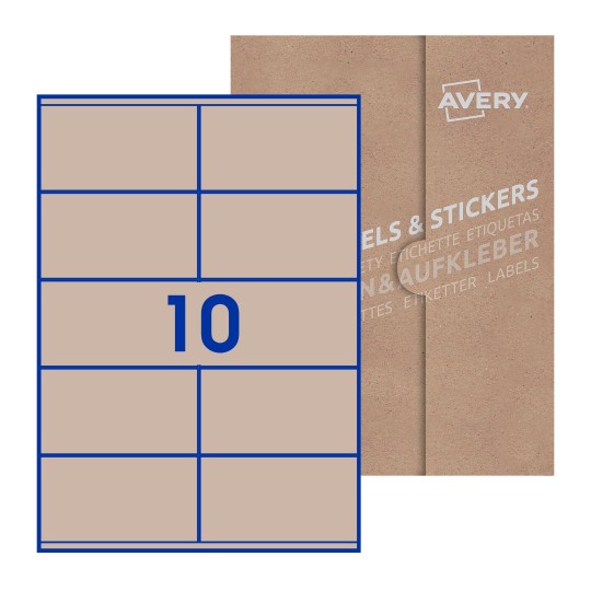 Rectangle Labels - 105 x 57mm Rectangle, Avery Blank Labels