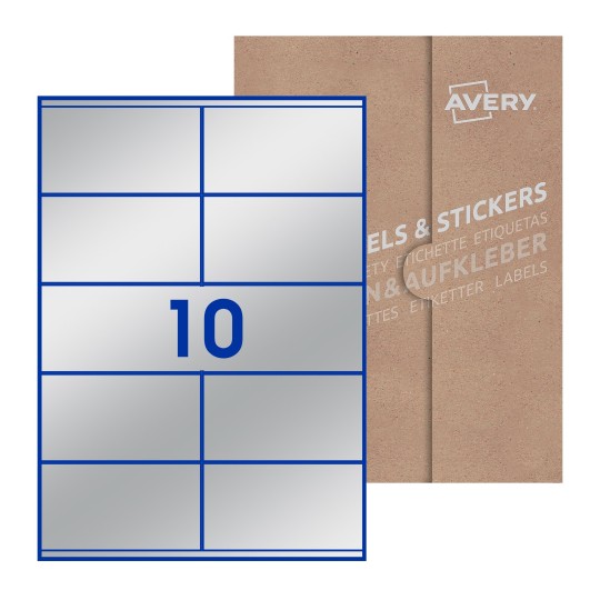 Rectangle Labels - 105 x 57mm Rectangle, Avery Blank Labels