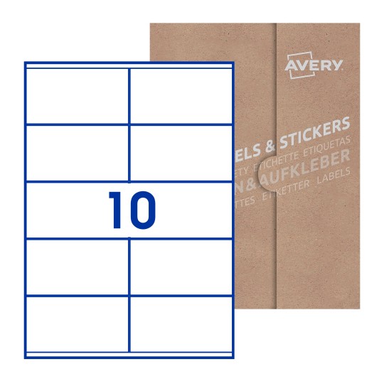 Rectangle Labels - 105 x 57mm Rectangle, Avery Blank Labels