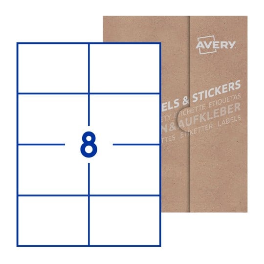 Rectangle Labels - 105 x 74mm Rectangle, Avery Blank Labels