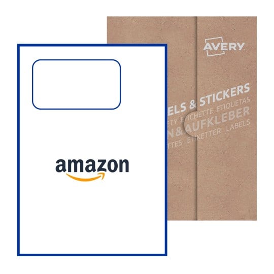 110x45mm Rectangle Avery Integrated Blank Label - 110 x 45mm Rectangle, Avery Integrated Blank Labels