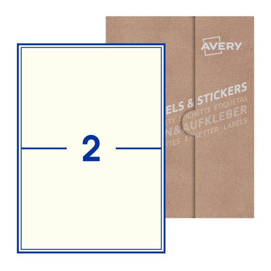 Rectangle Labels - 200 x 144mm Rectangle, Avery Blank Labels