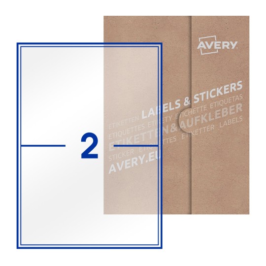 Rectangle Labels - 200 x 144mm Rectangle, Avery Blank Labels