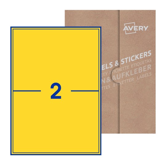 Rectangle Labels - 200 x 144mm Rectangle, Avery Blank Labels