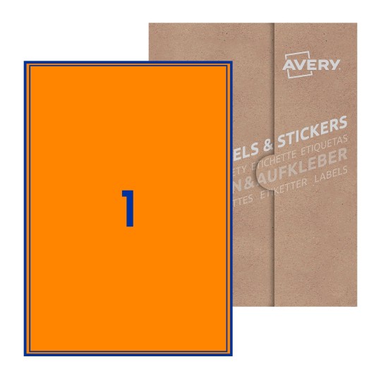 Rectangle Labels - 200 x 289mm Rectangle, Avery Blank Labels