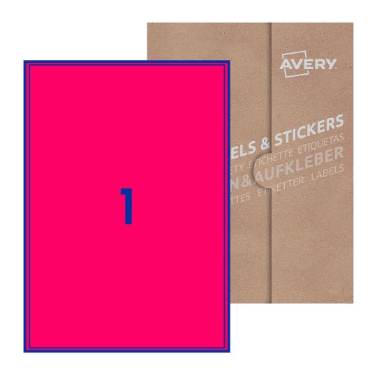 Rectangle Labels - 200 x 289mm Rectangle, Avery Blank Labels