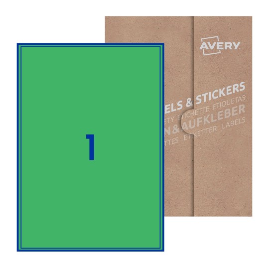 Rectangle Labels - 200 x 289mm Rectangle, Avery Blank Labels