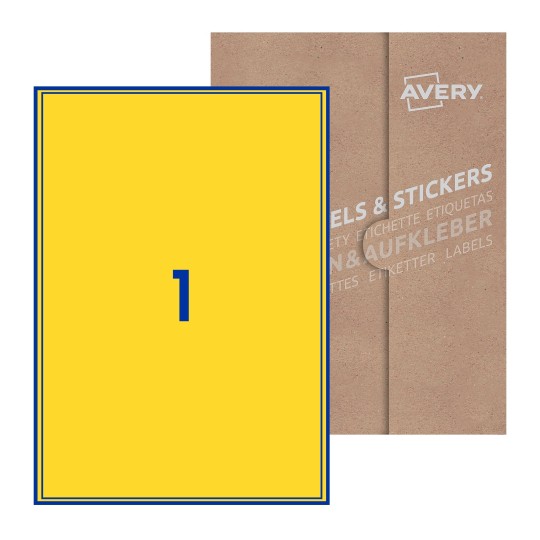 Rectangle Labels - 200 x 289mm Rectangle, Avery Blank Labels