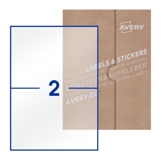 Rectangle Labels - 210 x 148mm Rectangle, Avery Blank Labels