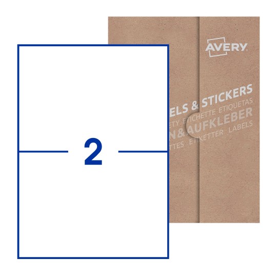 Rectangle Labels - 210 x 148mm Rectangle, Avery Blank Labels