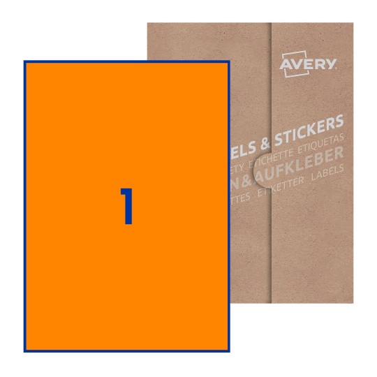 Rectangle Labels - 210 x 297mm Rectangle, Avery Blank Labels