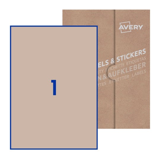 Rectangle Labels - 210 x 297mm Rectangle, Avery Blank Labels