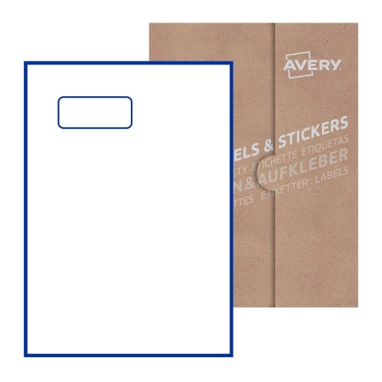 77x27mm Rectangle Avery Integrated Blank Label - 77 x 27mm Rectangle, Avery Integrated Blank Labels