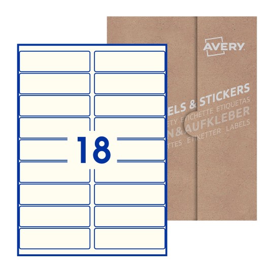 Rectangle Labels - 100 x 30mm Rectangle, Avery Blank Labels