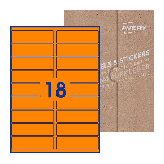 Rectangle Labels - 100 x 30mm Rectangle, Avery Blank Labels