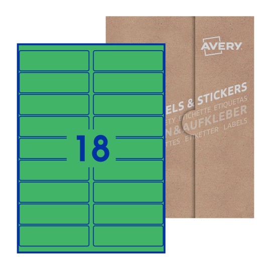 Rectangle Labels - 100 x 30mm Rectangle, Avery Blank Labels