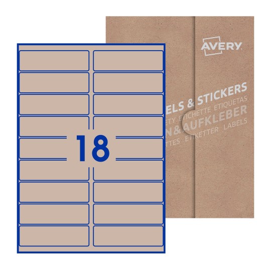 Rectangle Labels - 100 x 30mm Rectangle, Avery Blank Labels