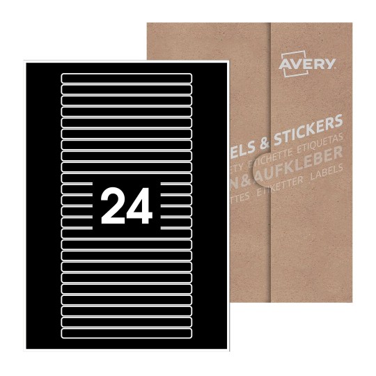 Rectangle Labels - 134 x 11mm Rectangle, Avery Blank Labels